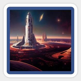 Interplanetary Spaceport Sticker